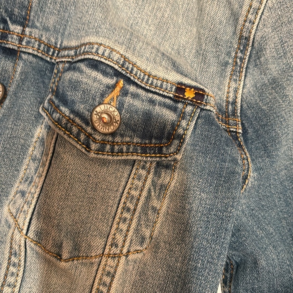 NWT LUCKY BRAND denim jean jacket small S - Picture 5 of 9